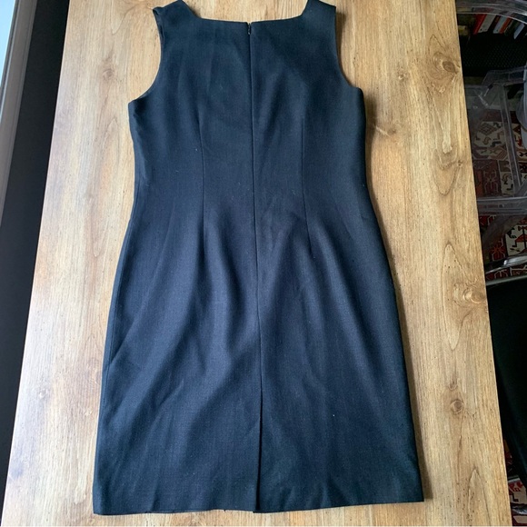 Vintage 80s Pierre Cardin Sheath Dress Black - Picture 5 of 8